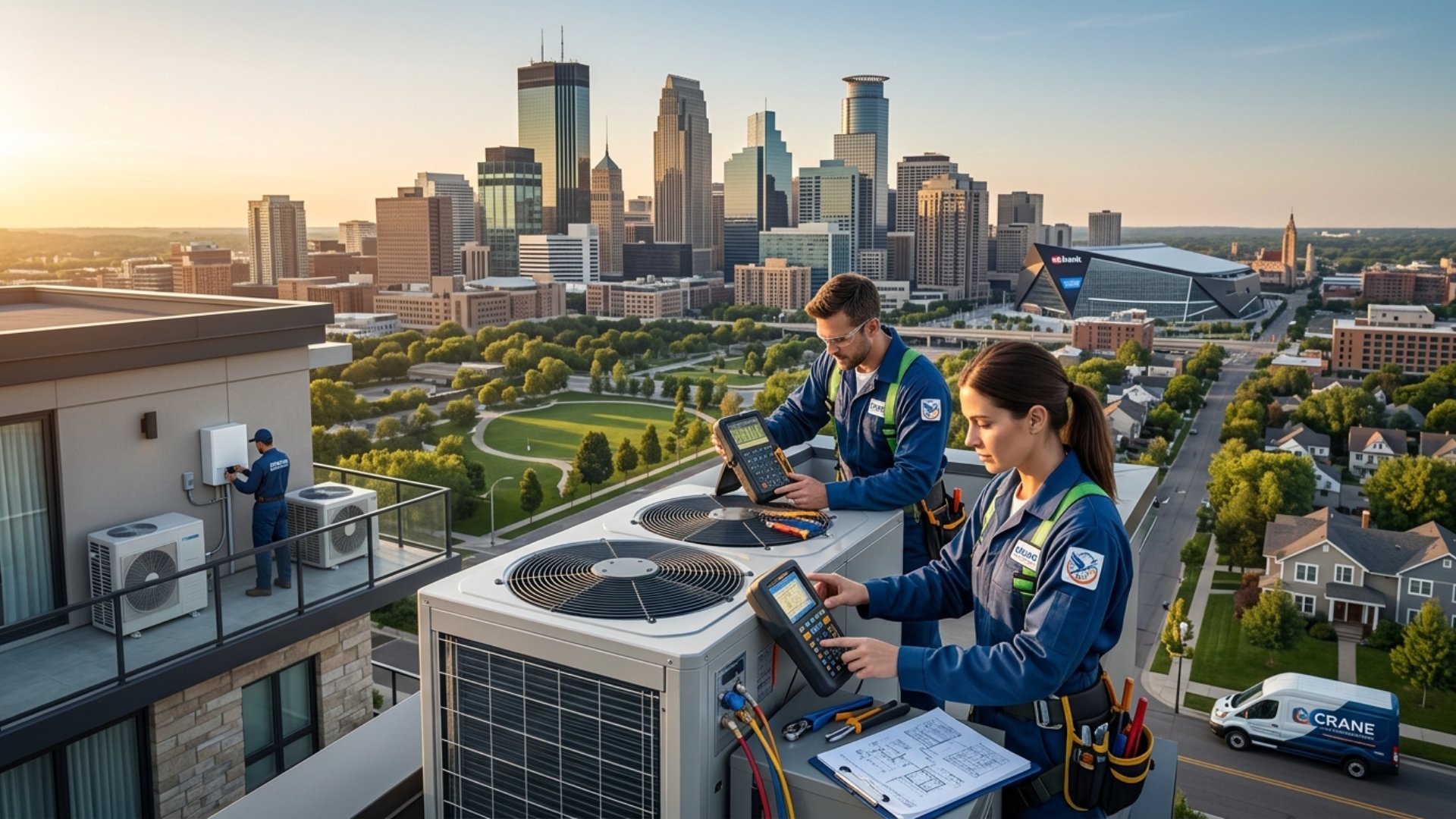 Crane Commercial And Residential HVAC Services Minneapolis hero banner